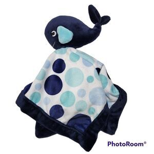 Carters Lovey Security Blanket Whale Blue